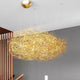 Catellani & Smith Fil de Fer Nuvola LED Hängeleuchte aus geflochtenem Aluminiumdraht in modernem Design.
