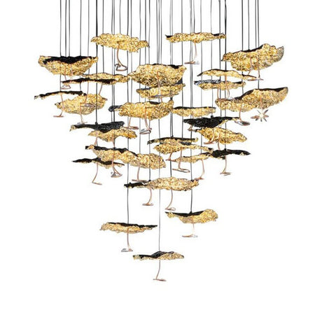 Catellani & Smith Gold Moon Chandelier LED Hängelampe mit einzigartigem Design und warmem Licht.