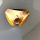 Catellani & Smith Lederam Manta CWS1 LED Wand- & Deckenlampe in goldener Ausführung an der Decke