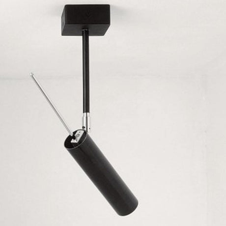 Catellani & Smith Lucenera 502 LED spot mural réglable au design noir, bras de support flexible.