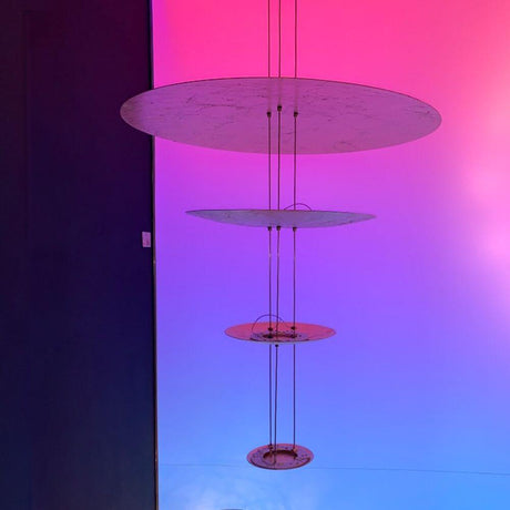 Catellani & Smith Macchina della Luce mod. A LED Hängelampe Ø 80, 50, 30, 18cm in stimmungsvollem Lichtambiente.