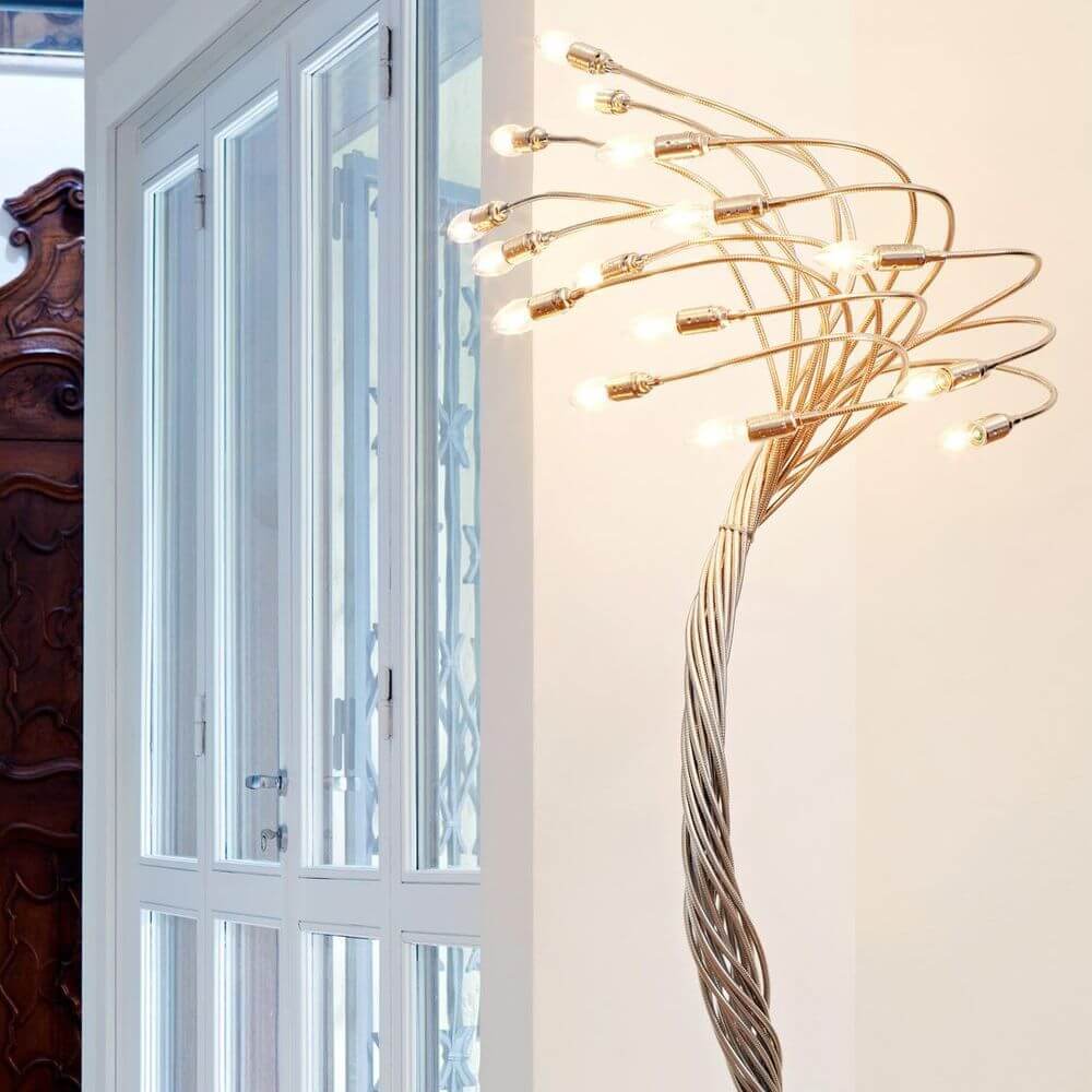 Catellani & Smith Sottovento 15 LED Stehleuchte Flex 180-200cm Dimmbar