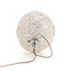 Catellani & Smith Sweet Light T Drahtkugel mit Touch-Dimmer, silberne Aluminiumdrahtleuchte.