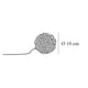 Catellani & Smith Sweet Light T Drahtkugel mit Touch-Dimmer, Ø 10 cm, aus Aluminiumdraht gefertigt.