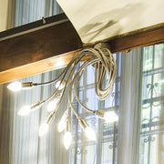 Catellani & Smith Turciù 9 LED applique murale 60 cm Flex avec bras flexibles et ampoules lumineuses.