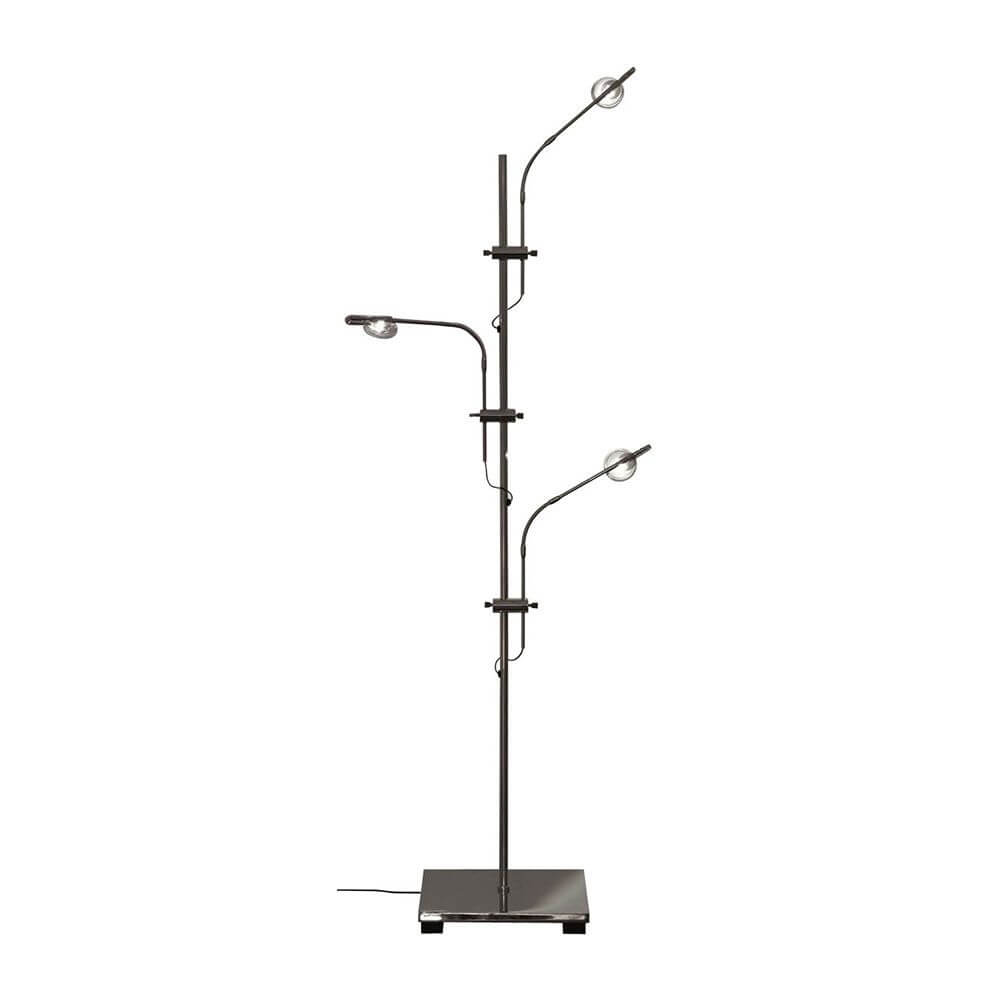 Catellani & Smith Wa Wa T LED Tischlampe Dimmbar in modernem Design mit drei beweglichen Köpfen.