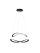 Celestia LED Pendelleuchte 2-flammig Ø 60cm 3000K moderne Deckenleuchte in zeitlosem Design.