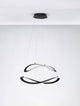 Celestia LED Pendelleuchte 2-flammig Ø 60cm 3000K in modernem Design mit eleganten Lichtmustern.