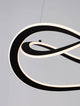 Celestia LED Pendelleuchte 2-flammig Ø 60cm 3000K mit modernem Design und elegantem Schwarz-Weiß-Kontrast