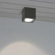 Cesena LED Außen Deckenaufbauleuchte in Anthrazit, moderne Metallleuchte für Außeneinsatz.