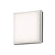 Cesena LED Außen Wand- & Deckenlampe Eckig Weiß in modernem Design für Außenbereich mit gleichmäßiger Beleuchtung.