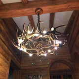 Chalet Deer rieten lamp Ø 120 cm