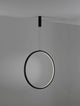 Change LED Pendelleuchte Ø 80,7cm 3000K in elegantem, schwebendem Design auf grauem Hintergrund.