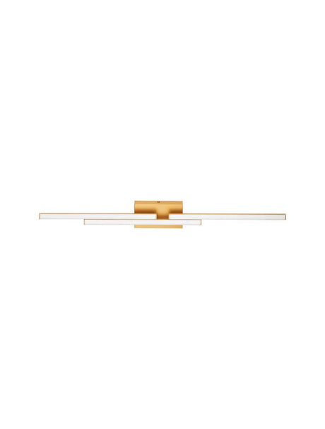 Chart LED Wandleuchte 3-flammig 3000K in elegantem mattgoldenem Design.