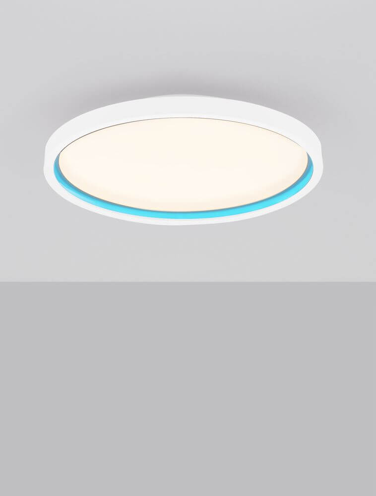 Chet LED Deckenleuchte 2-flammig 2700 5000K Weiß mit modernem Design und sanftem Licht.