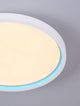 Chet LED Deckenleuchte 2-flammig 2700 5000K Weiß mit modernem Design und blauem Rand.