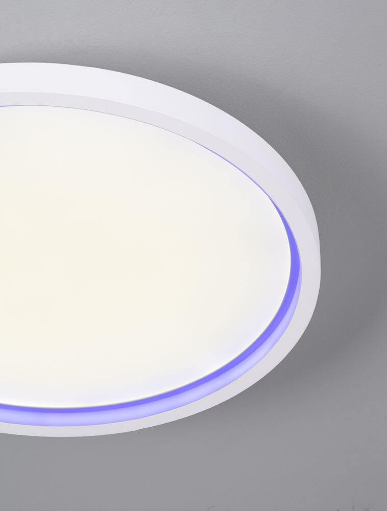 Chet LED Deckenleuchte 2-flammig 2700 5000K Weiß mit modernem Design und sanfter Beleuchtung
