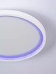 Chet LED Deckenleuchte 2-flammig 2700 5000K Weiß mit blauem Lichtakzent im modernen Design.