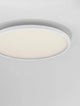 Chet LED Deckenleuchte 2-flammig 2700 5000K Weiß, elegante runde Deckenlampe in Weiß.