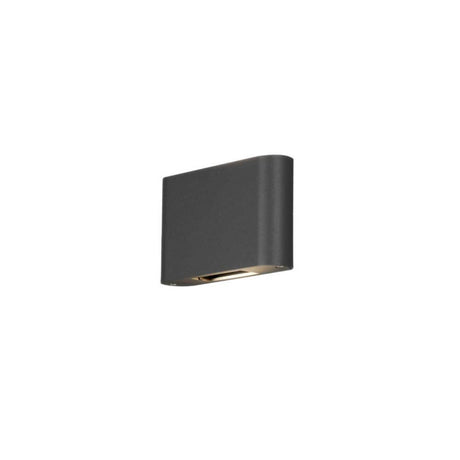 Chieri LED utendørs vegglampe Up & Downlights i antrasitt, justerbart lys, 2-flammig utendørs vegglampe.