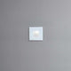 Chieri LED Außenwandlampe IP54 auf grauem Hintergrund, kleine rechteckige 1,5W HP LED-Leuchte.