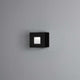 Chieri LED Außenwandlampe IP54 an grauer Wand, rechteckige 1,5W HP LED Leuchte.