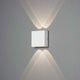Chieri LED Wandleuchte Up & Downlights in Weiß; stilvolles Design mit Up- und Downlight-Effekten.