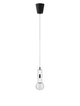 Chronos LED Pendelleuchte 3000K, moderne Designer-Pendelleuchte in Schwarz und Weiß, dimmbar über Touch-Funktion.