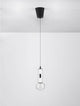 Chronos LED Pendelleuchte 3000K mit schwarzem Aufhängesystem und modernem Design.
