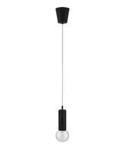 Chronos LED Pendelleuchte 3000K schwarz, moderne Designer-Hängeleuchte von Nova LUCE aus Stahl und Aluminium, dimmbar
