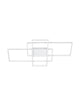 Clea LED Deckenleuchte 100cm 3-flammig 2700, 5000K mit modernem, geometrischem Design.