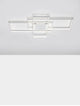 Clea LED Deckenleuchte 100cm 3-flammig 2700, 5000K mit modernem, geometrischem Design.
