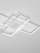 Clea LED Deckenleuchte 100cm 3-flammig 2700, 5000K in modernem Design mit rechteckigen Rahmen.