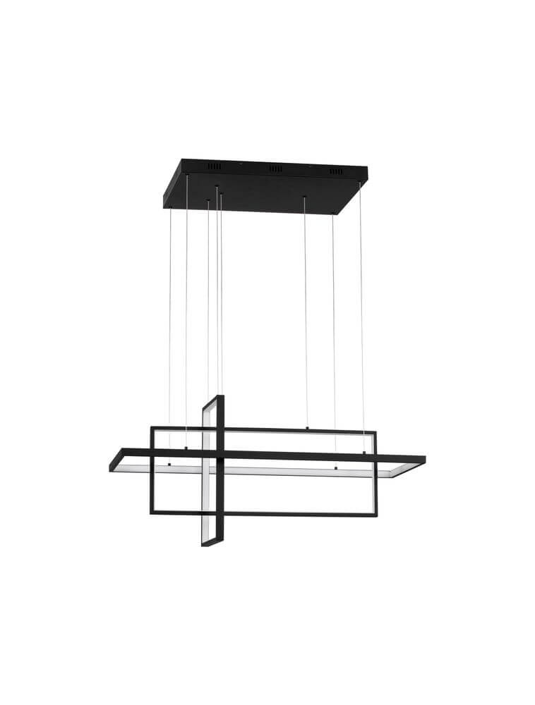 Clea LED Pendelleuchte 2700 3500 5000K Schwarz mit modernem geometrischem Design von Nova Luce.