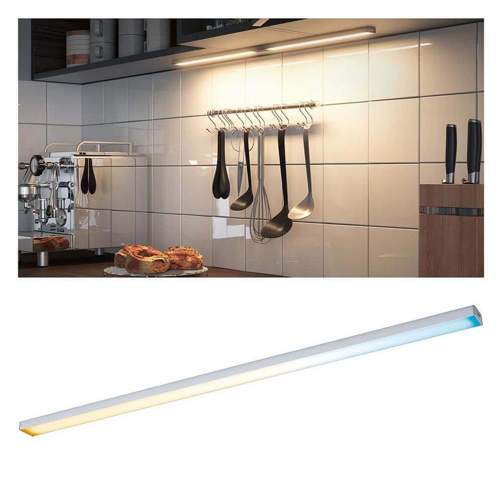 Clever LED Küchenlampe Barre 55cm Weiß, Chrom-Matt