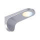 Clever LED Spot Neda Weiß, Chrom-Matt – moderner Wandspot mit warmweißem Licht und elegantem Design.