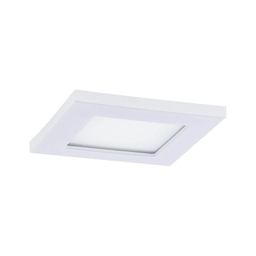 Clever LED Spot Pola Weiß-Matt, quadratischer LED-Deckenstrahler in Weiß matt für individuelle Möbelbeleuchtung.