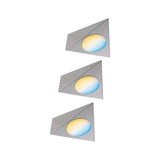 Clever LED Spot Trigo Weiß 12W Nickel-Gebürstet