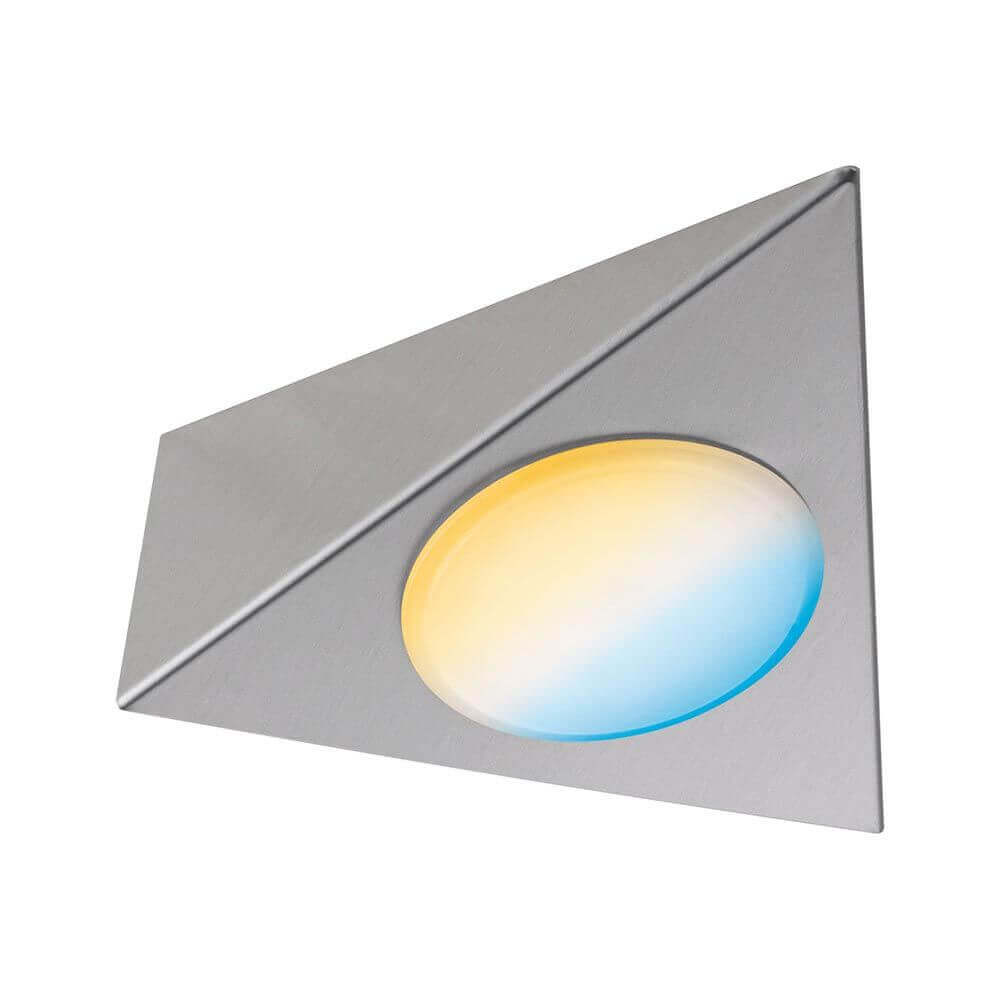 Clever LED Spot Trigo Weiß 12W Nickel-Gebürstet
