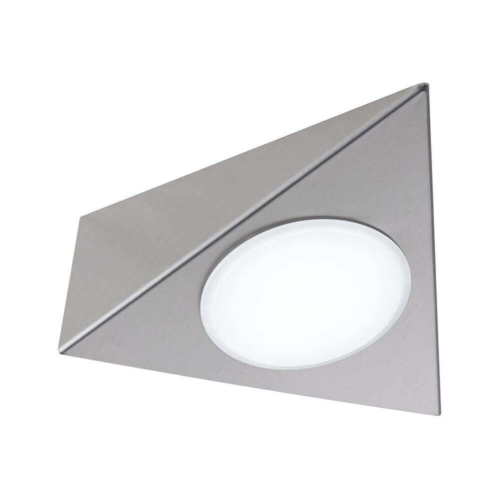 Clever LED Spot Trigo Weiß 12W Nickel-Gebürstet