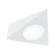 Clever LED Spot Trigo Weiß-Matt in modernem Design mit weißer matte Oberfläche und runder Lichtquelle.