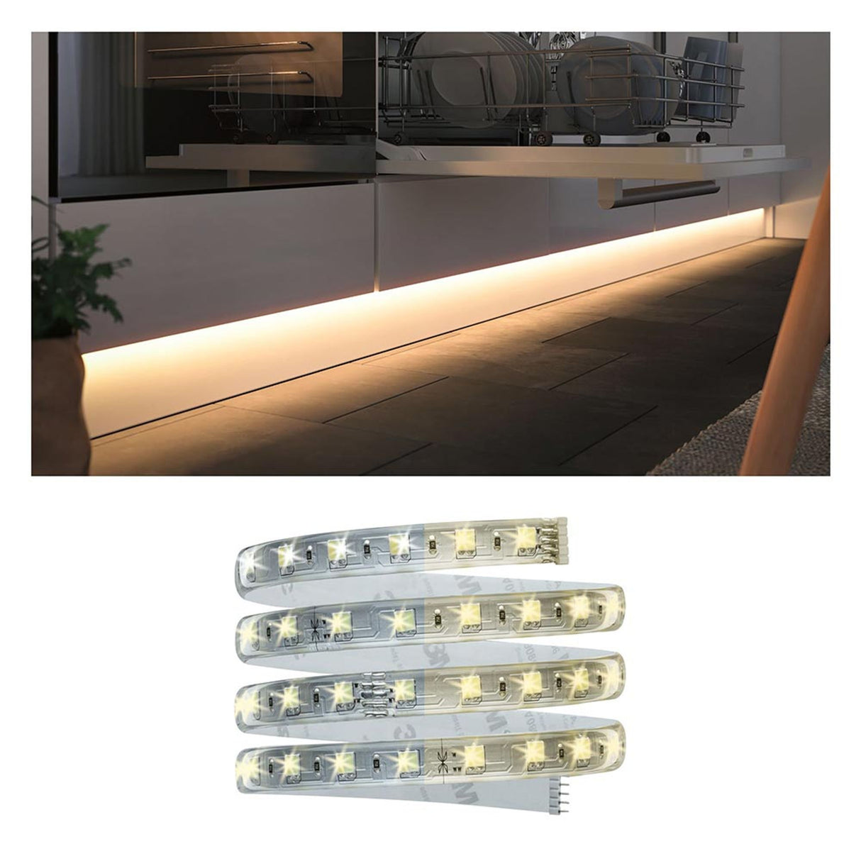 Clever LED Strip Weiß, Klar