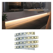 Clever LED Strip Weiß, Klar für indirekte Möbelbeleuchtung unter dem Schrank, transparent, warmweiß