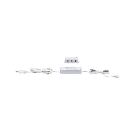 Clever transformer 230V-12V 12W white with connection cable and control box for individual furniture lighting