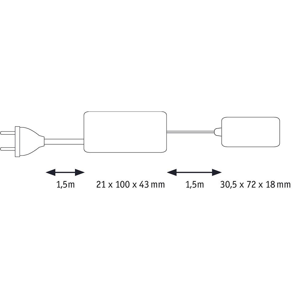 Älykäs Trafo 230V-12V 12W valkoinen