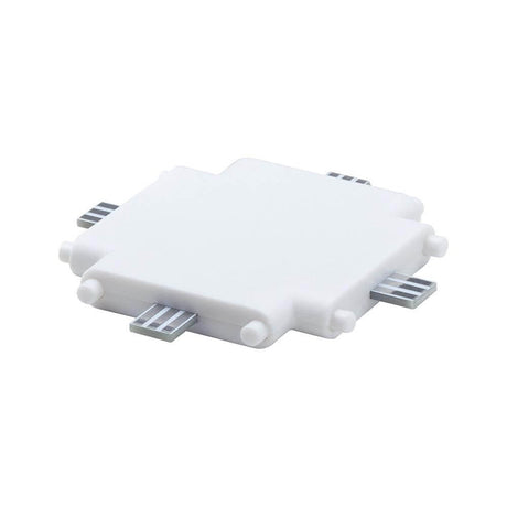 Clever Connector Border White for connecting Border spots in flexible furniture lighting.