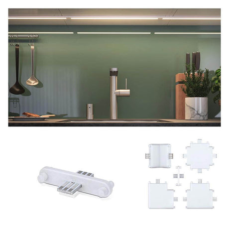 Clever Connector Border White-Matt for customized furniture lighting in the system.