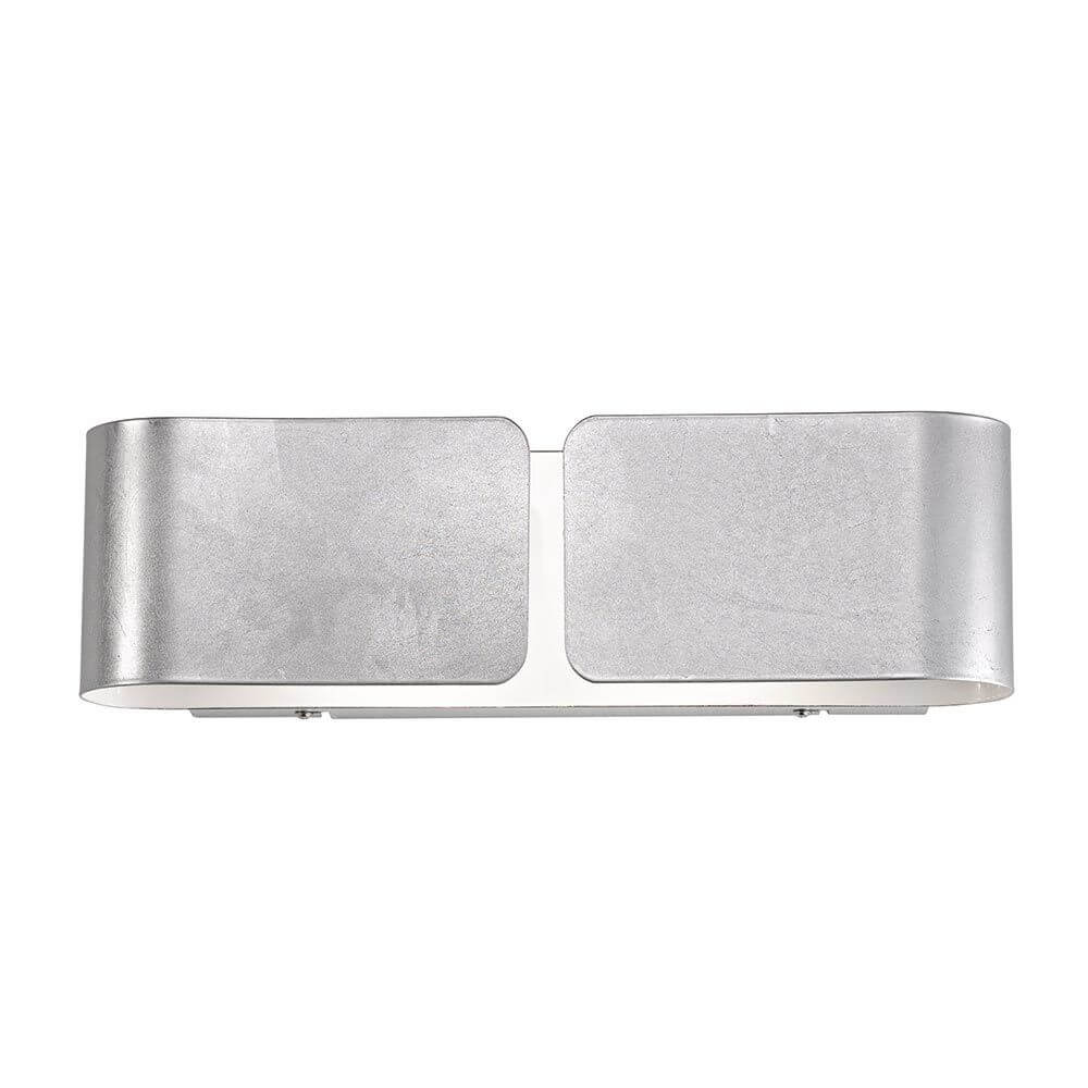 Clip Wandleuchte Up&Down 44cm Blattsilber - moderne Wandleuchte aus Metallfolie in Blattsilber.