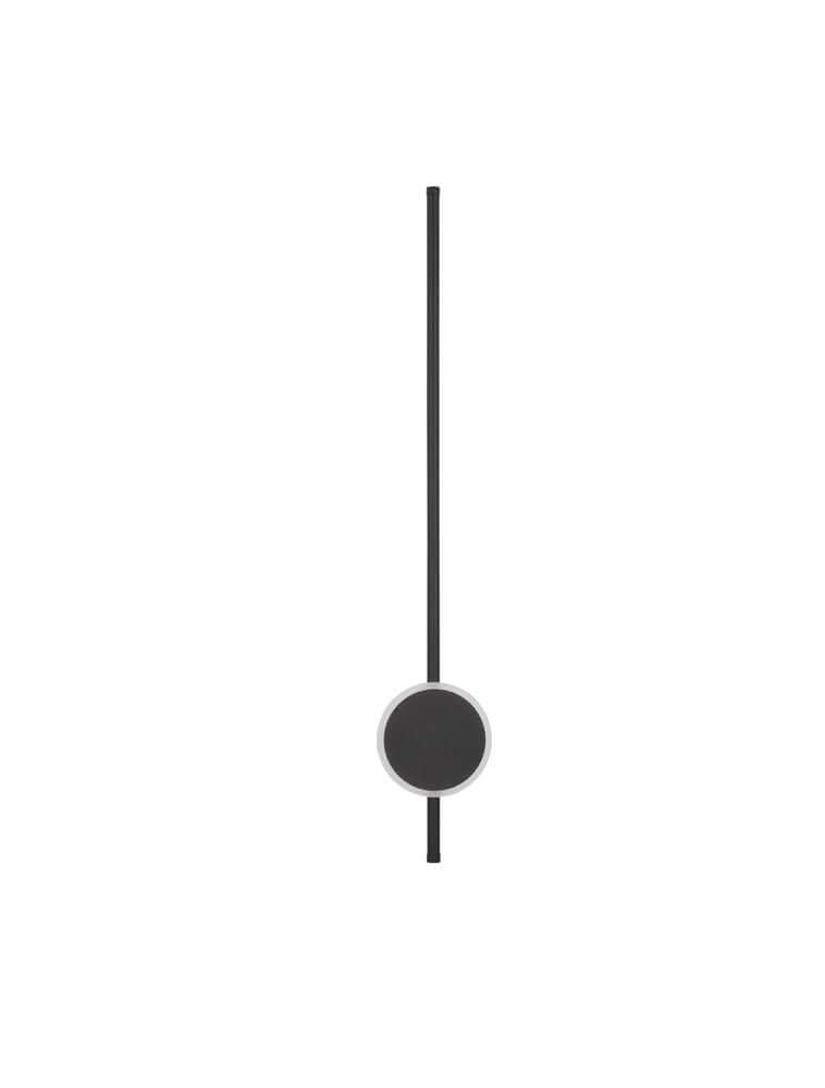Clock LED Wandleuchte 3000K Schwarz - moderne Wandleuchte in mattschwarz mit elegantem Design.
