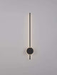 Clock LED Wandleuchte 3000K Schwarz mit modernem Design und mattschwarzem Aluminium in eleganter Stabform.